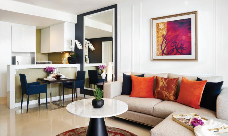 Dusit Suites Hotel Ratchadamri, Bangkok Extérieur photo A living room in a typical apartment